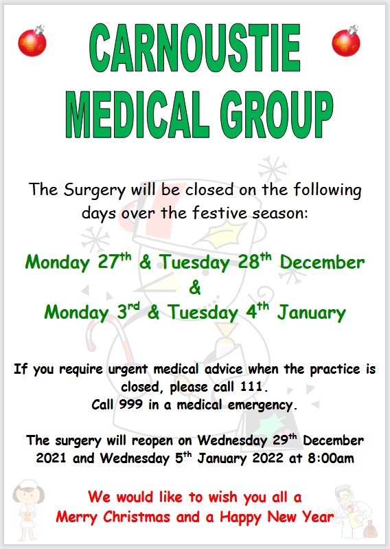Festive season closure poster