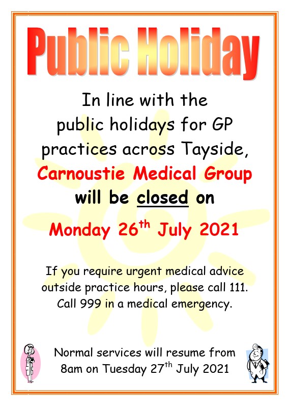 26 July closure poster