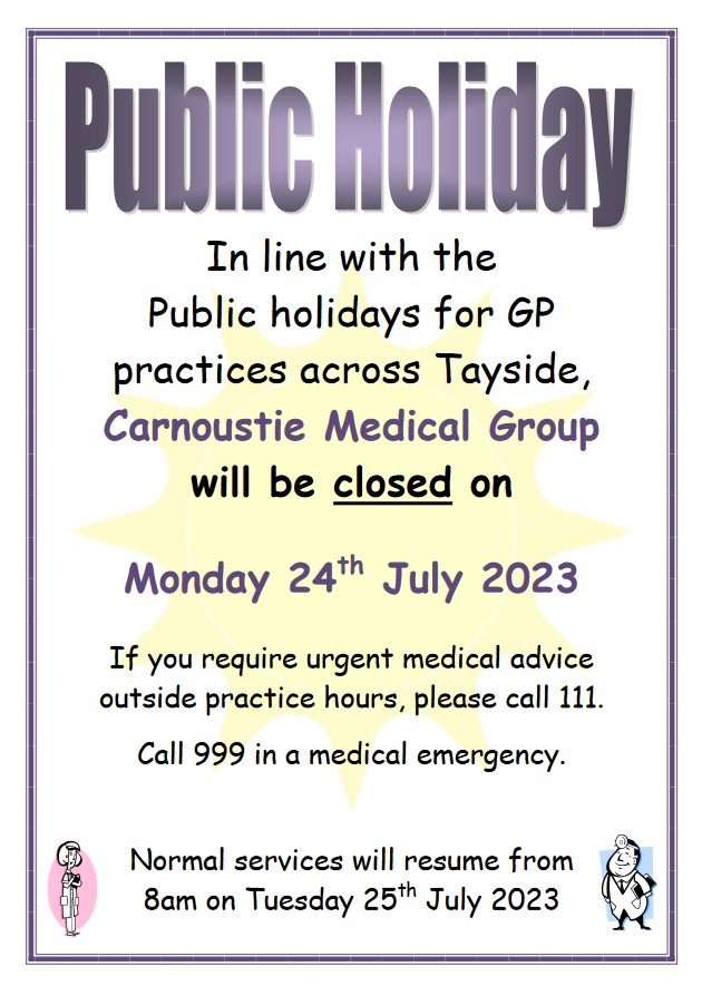July closure poster