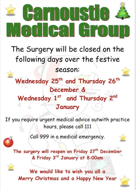 Festive closure poster